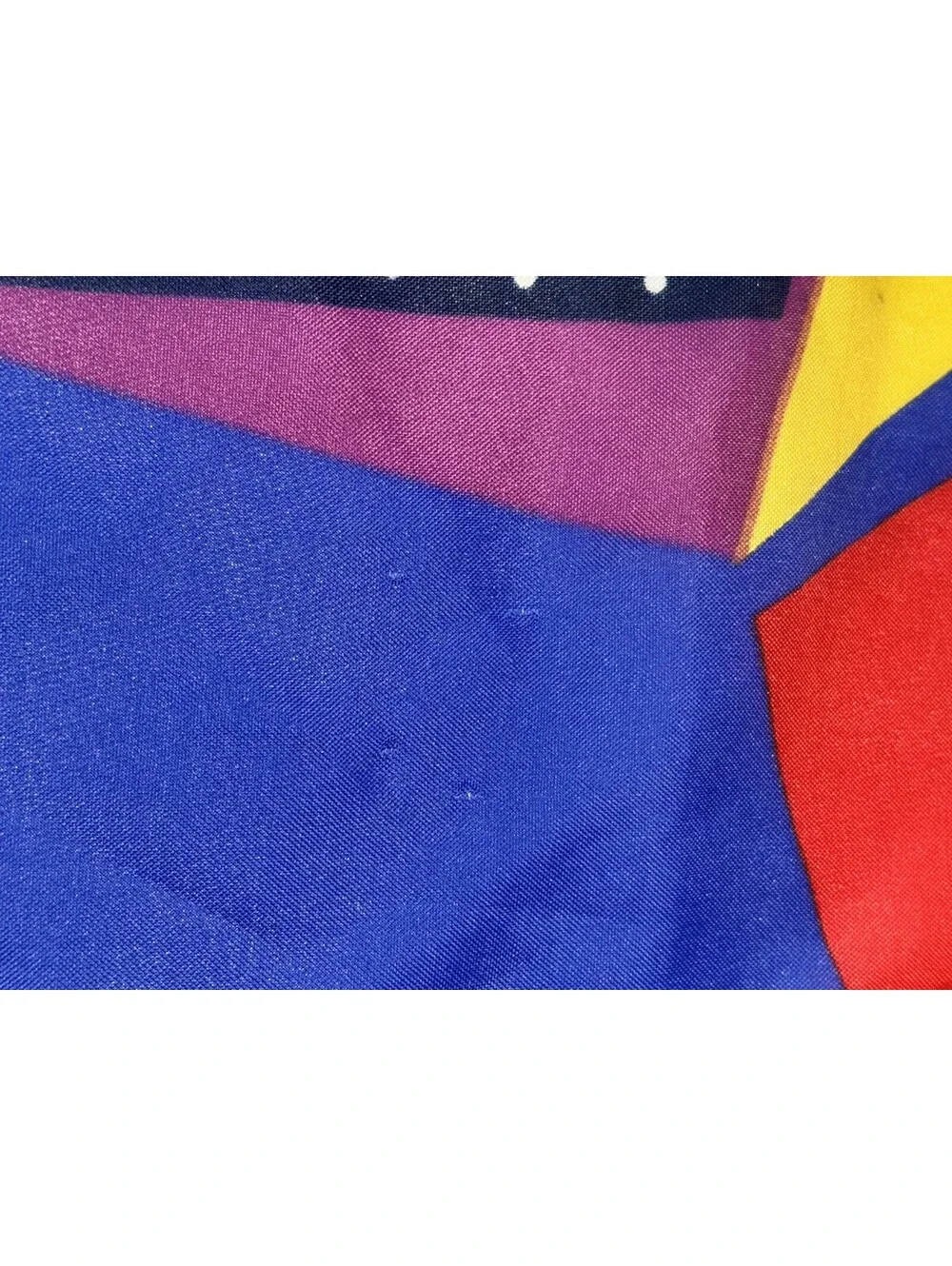 Vtg Baar Beards Scarf Italy Polyester 31” Square Geometric Polka Dot Colorblock